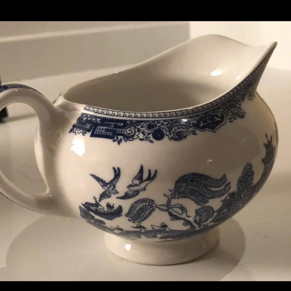 Johnson Bros Willow Blue Creamer. Never used.